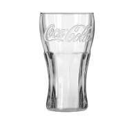 Classical Embossed Cola Glass Tumbler 400ml 16oz Promotional Drink Cups OEM Drink Glasses