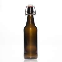 Best Quality Beverage packaging Wine Bottle  500ml Amber Glass Beer Bottles with Swing Top Cap