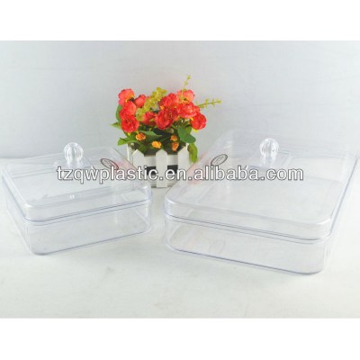 PS Plastic cake container with lids,made of plastic PS