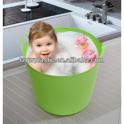 Flexible garden storage bucket,PE laundry basket,Clothes basket