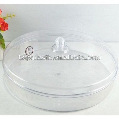 BPA FREE plastic cake container with lids,made of plastic PS