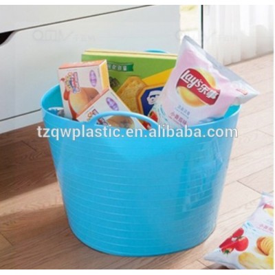 Custom color 25L Hand-Hold Plastic Flexible Garden Buckets for Planting