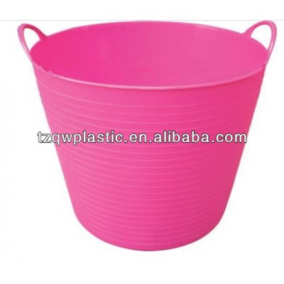 42L PE plastic garden storage bucket,Clothes basket