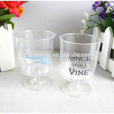 PS Plastic disposable wine glass for bar party