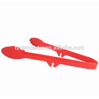 Christmas Red Plastic food serving ice tongs,cake tongs with Hook