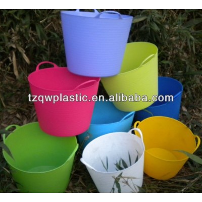 PE Plastic cloth storage buckets,garden water bucket