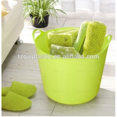 42L flexible garden storage bucket,PE laundry basket,Clothes basket