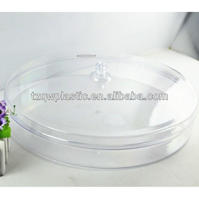 Transparent plastic storage box for keeping cake