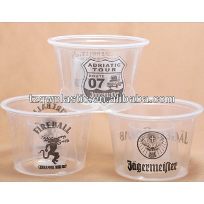 Disposable PP Plastic bomb shot cup for drinking