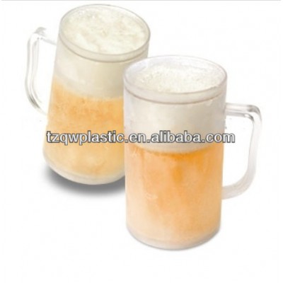 400ml Plastic Frosty mug Ice mug with handle