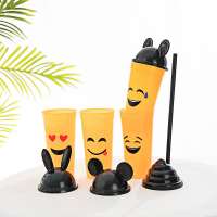 Custom disposable plastic straw PP cup Cola Cup Milk tea cup